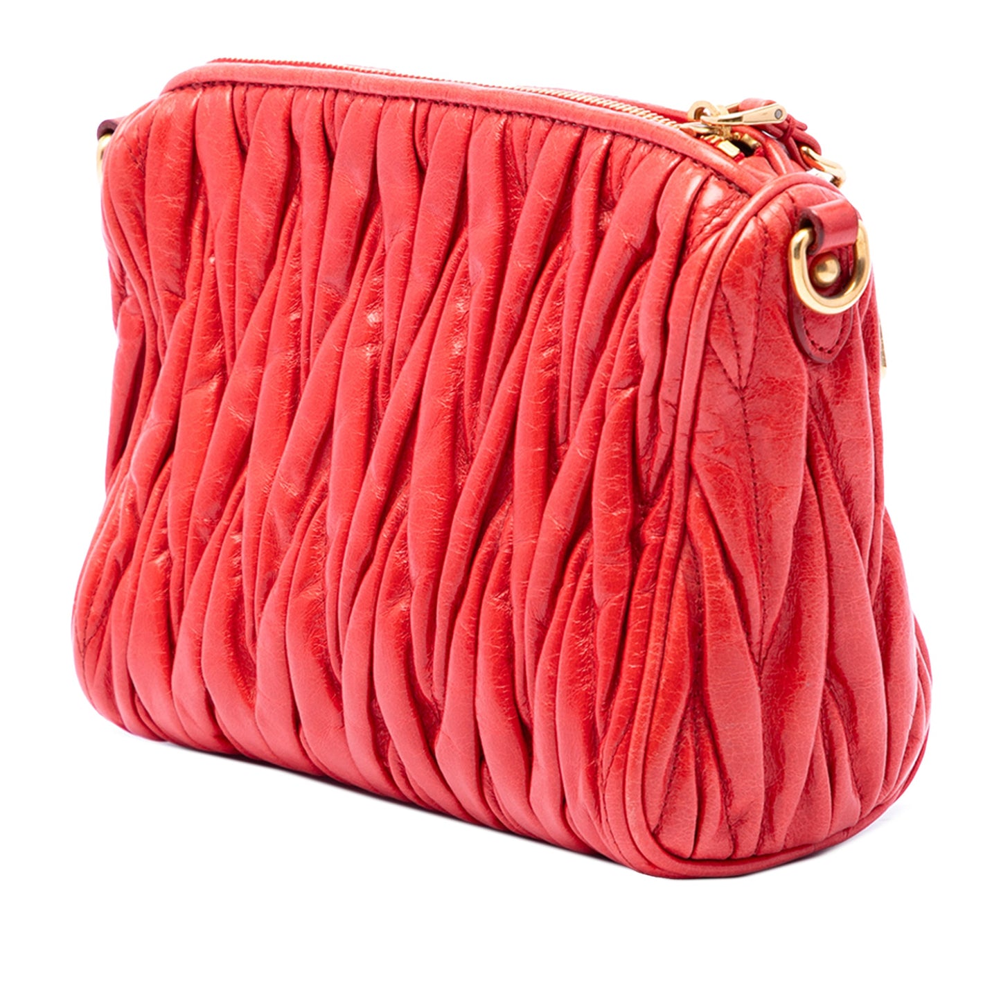 Miu Miu Matelasse Leather Shoulder Bag