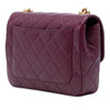 Mini Quilted Lambskin Straight Lined Chain Flap