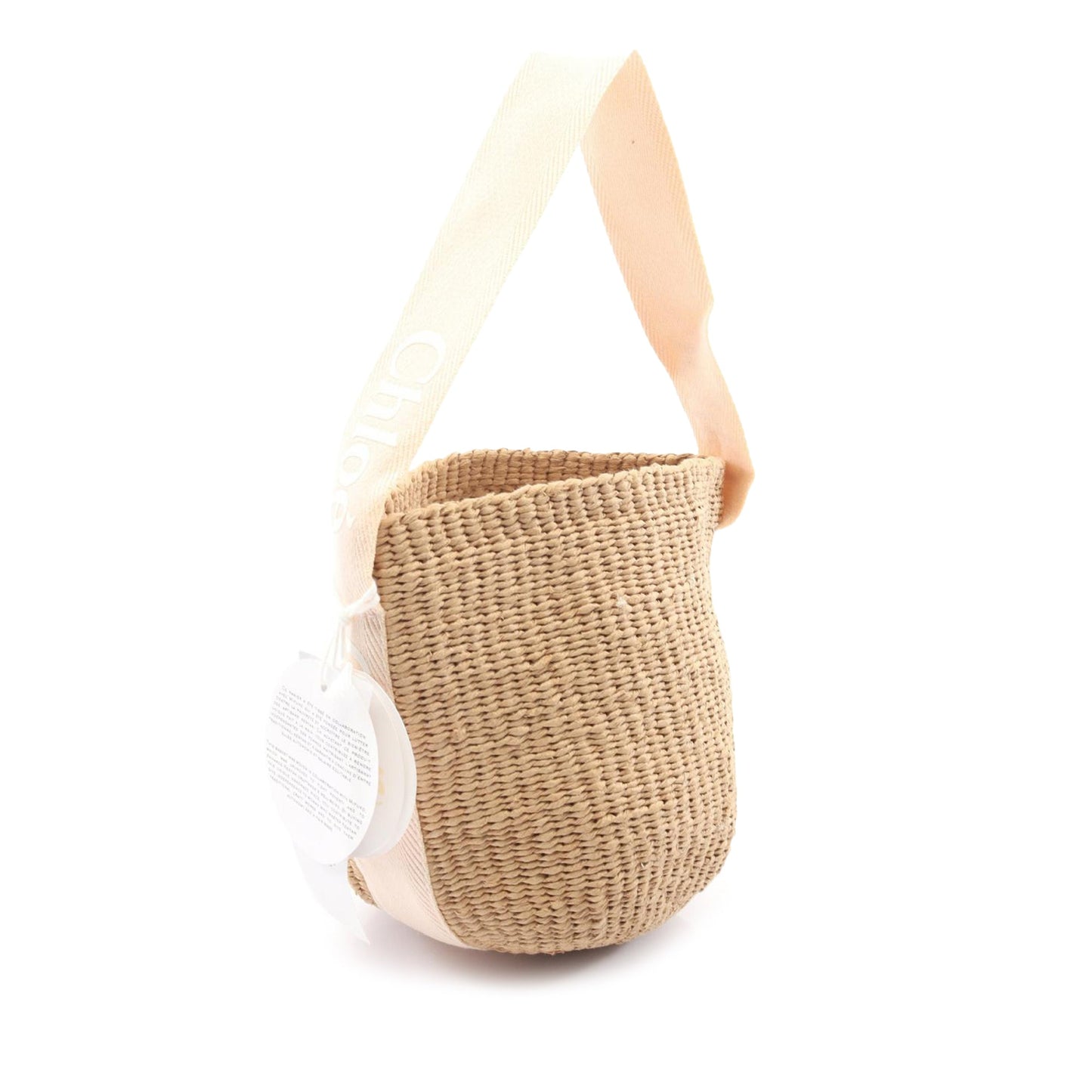 Chloe Small Mifuko Raffia Woody Basket Bucket Bag