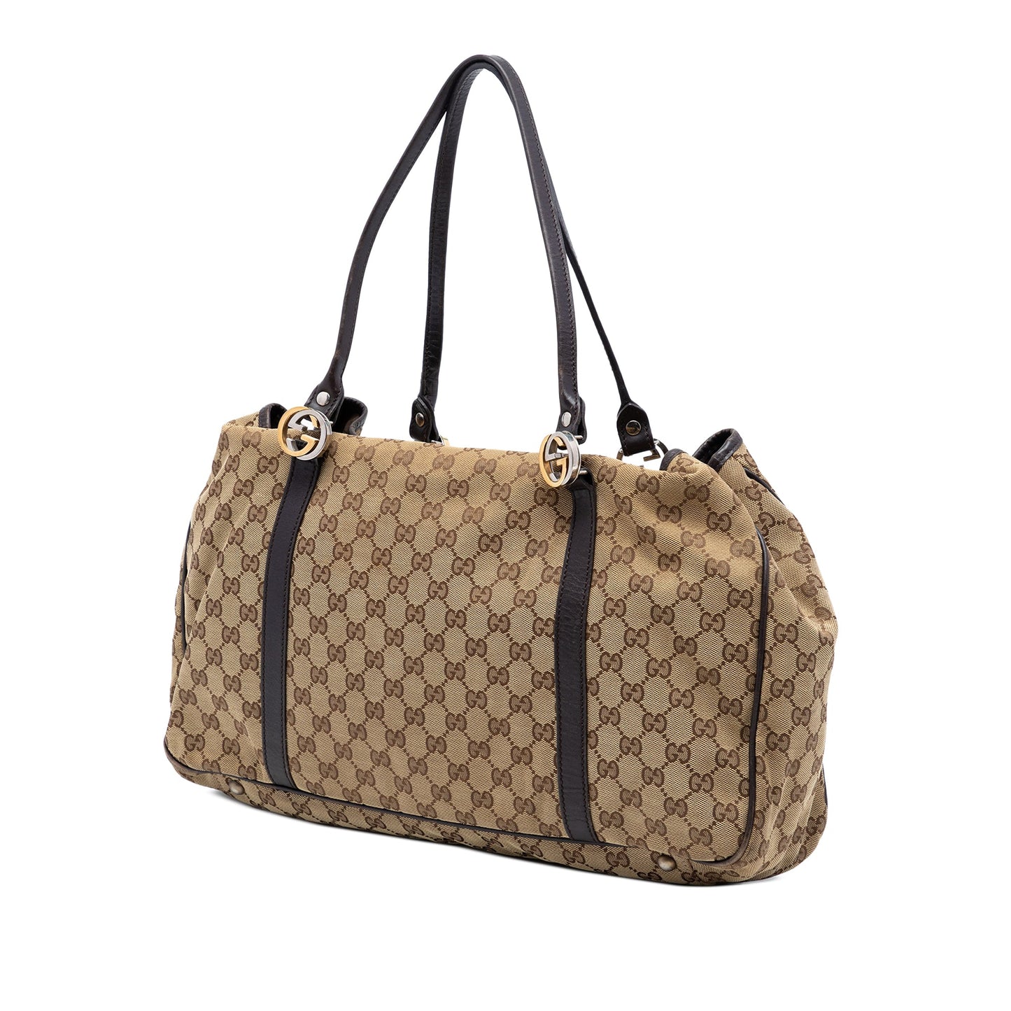 Gucci Large GG Canvas Twins Tote