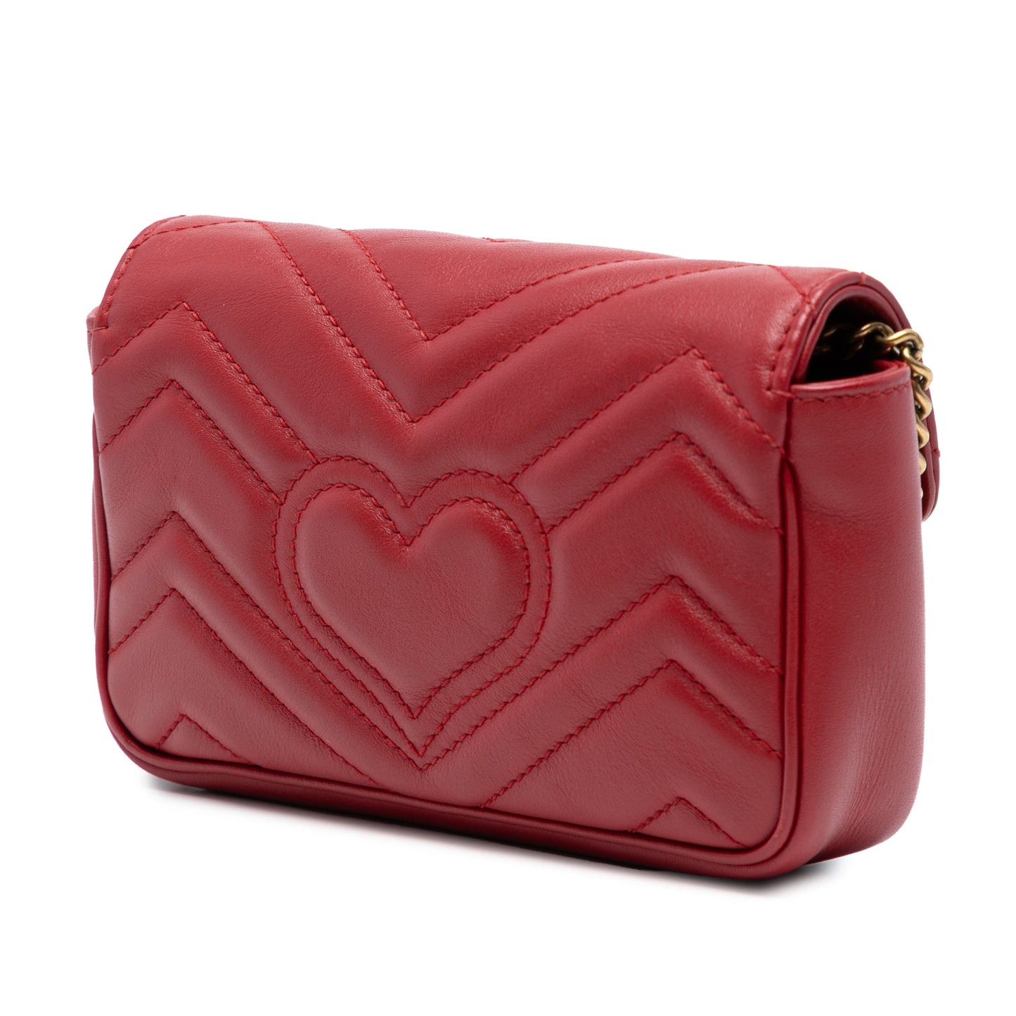 Gucci Mini GG Marmont Matelasse Leather Flap Crossbody