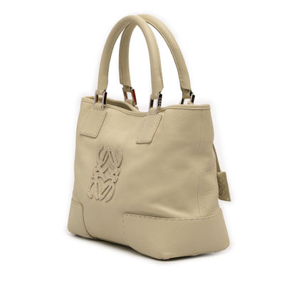 Loewe Leather Fusta 30 Anagram Tote Bag