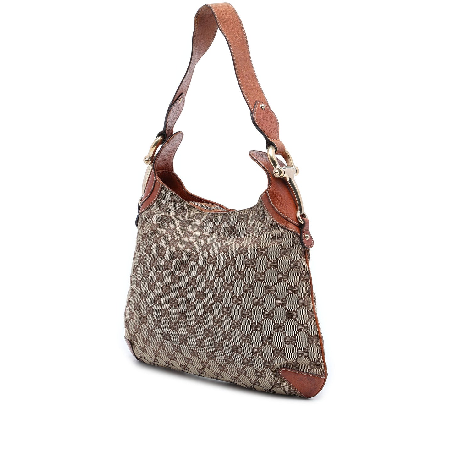 Gucci GG Canvas Horsebit Creole Hobo Bag