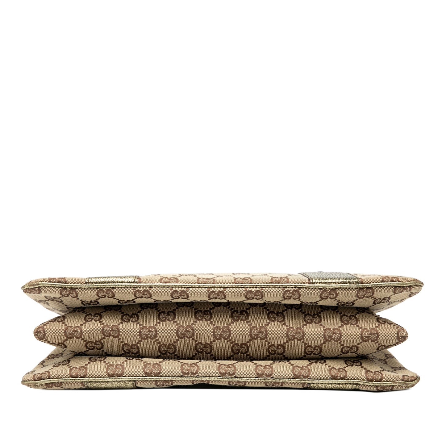 Gucci GG Canvas Metal Bamboo Handbag