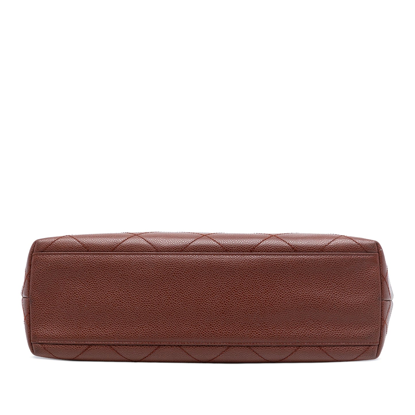 Chanel CC Quilted Caviar Tortoise Top Handle Bag