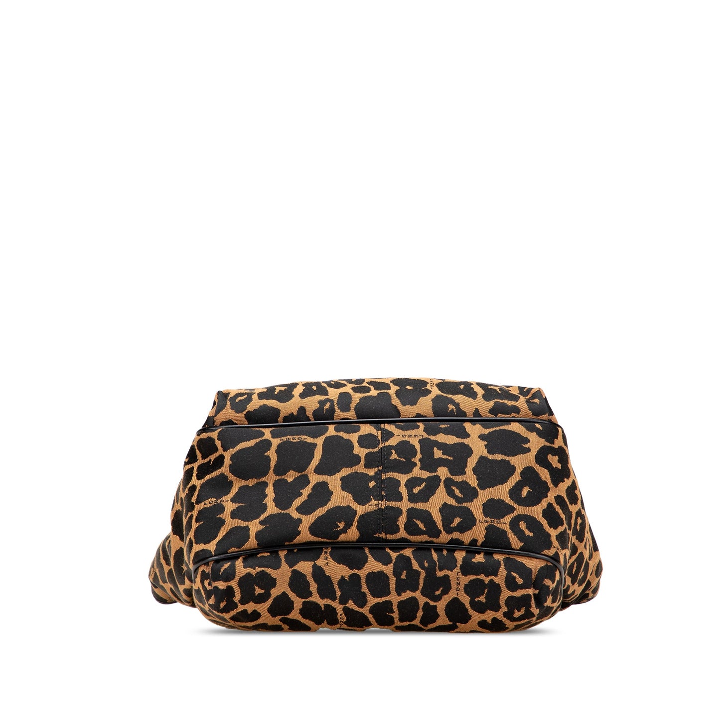 Fendi Leopard Print Chef Canvas Handbag