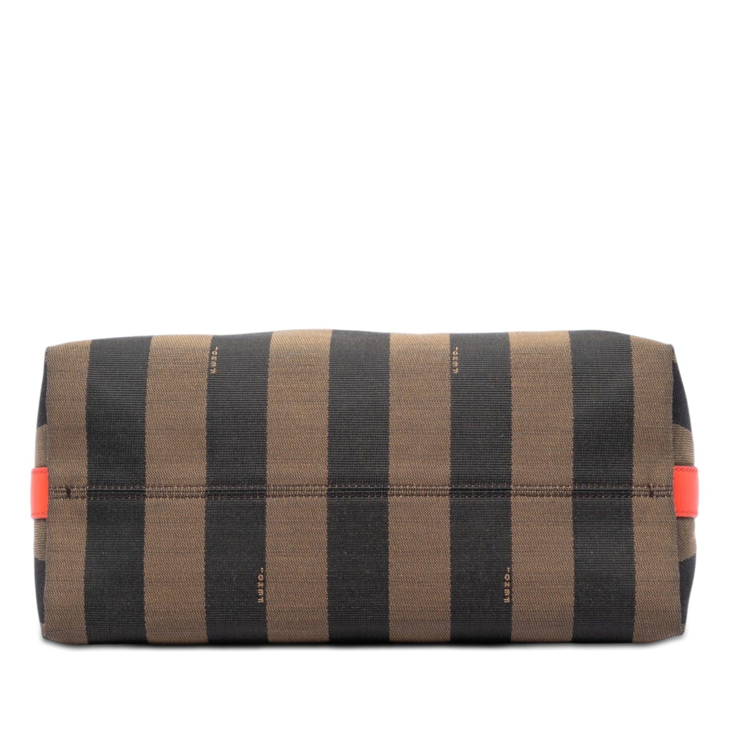 Fendi Canvas Pequin Shoulder Bag