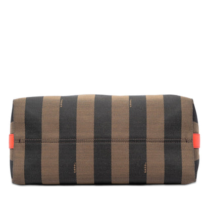 Fendi Canvas Pequin Shoulder Bag