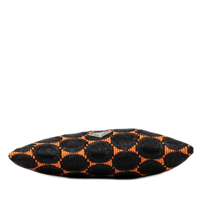 Prada Jacquard Kisslock Clutch with Chain
