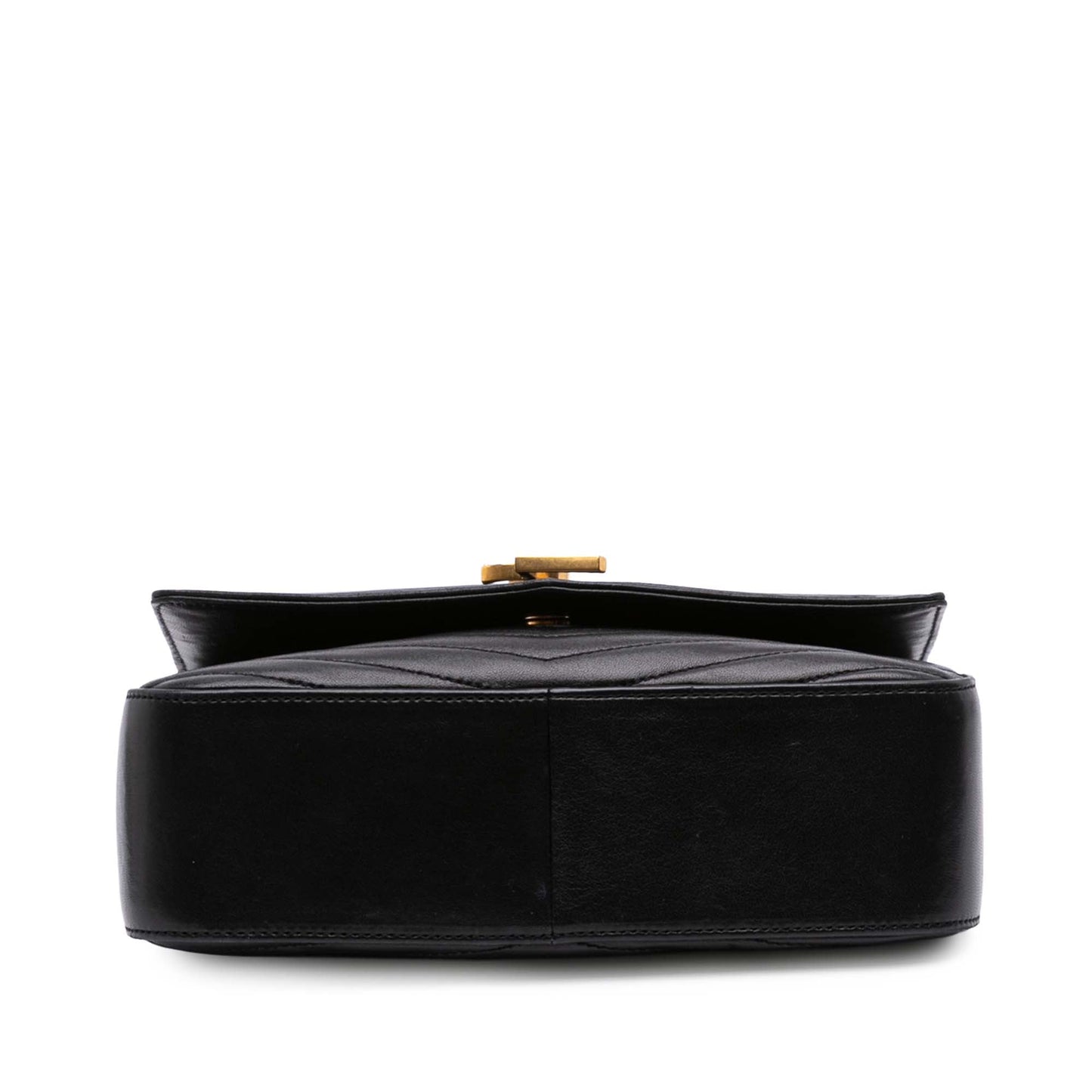 Saint Laurent Medium Chevron Lambskin Monogram Sulpice Bag