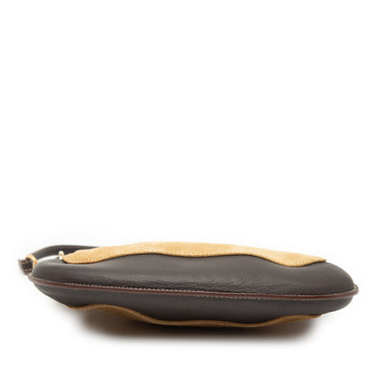 Loewe Anagram Suede and Calfskin Shoulder Bag