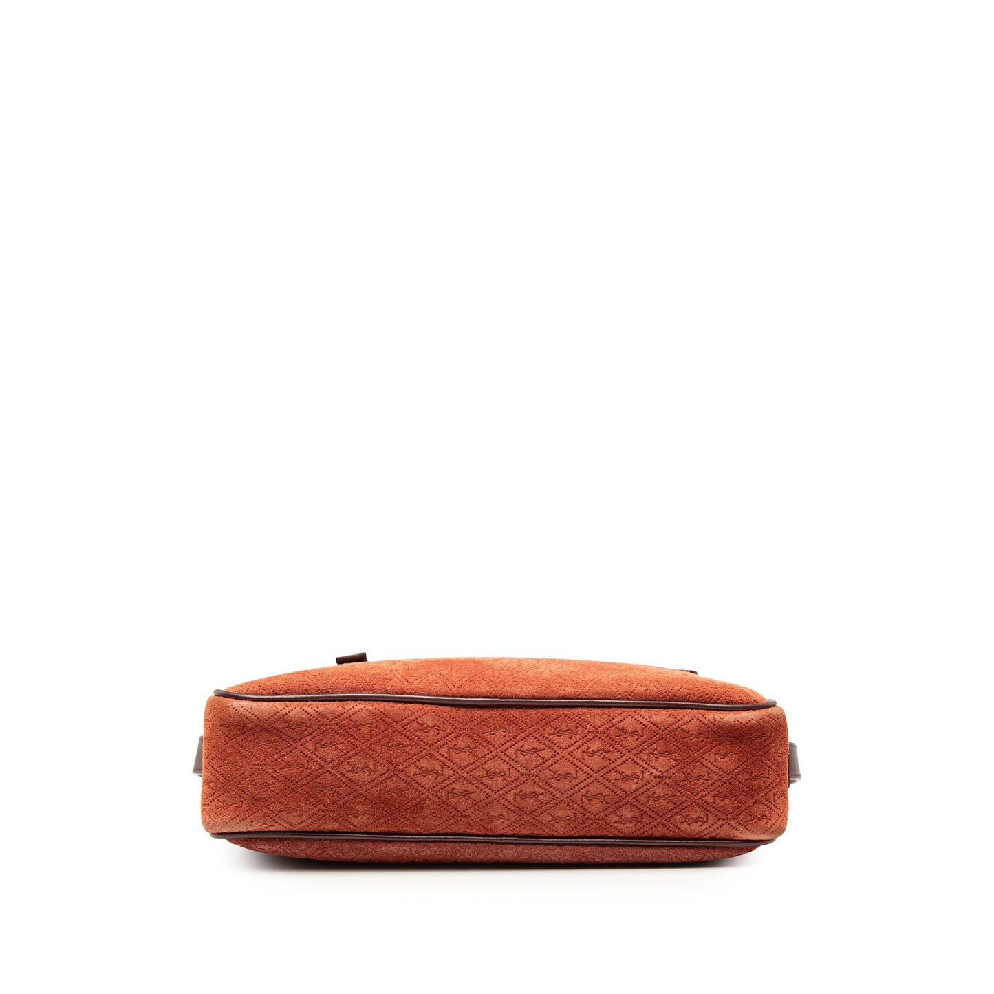 Saint Laurent Suede Monogram All Over Camera Bag