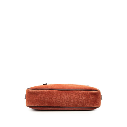 Saint Laurent Suede Monogram All Over Camera Bag