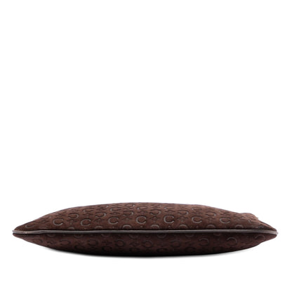 Celine C Macadam Suede Shoulder Bag