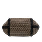 Fendi Zucchino Canvas Braided Hobo