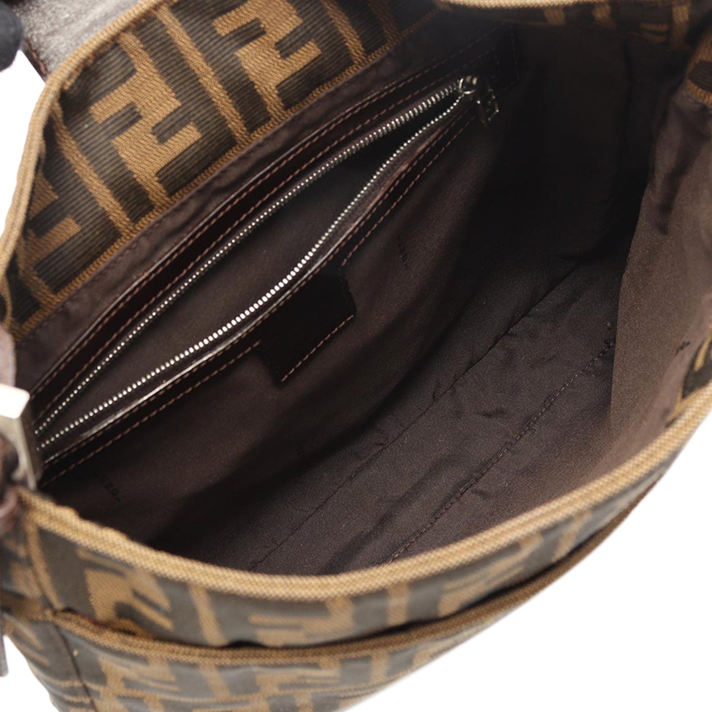 Fendi Canvas Zucca Shoulder Bag