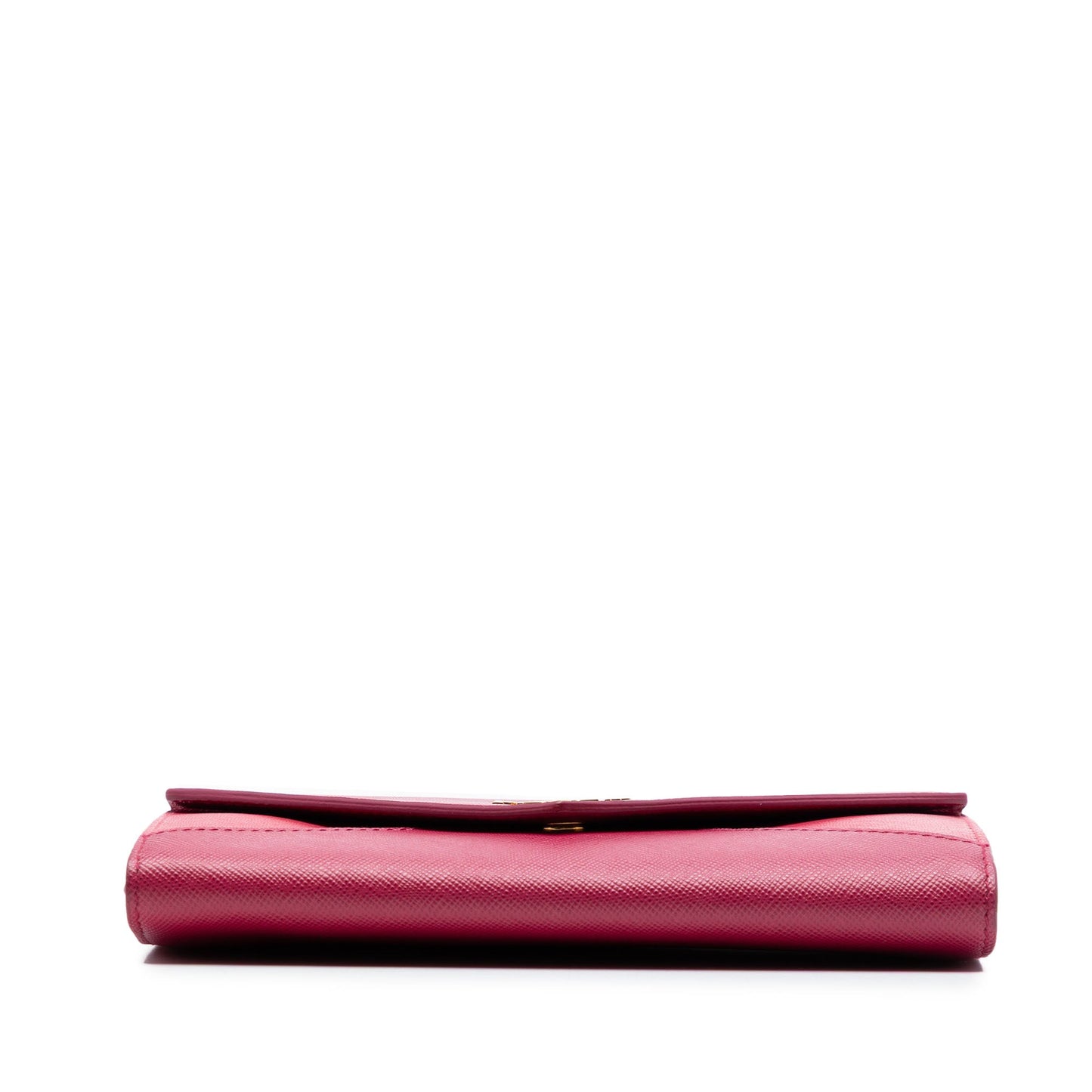 Prada Bicolor Saffiano Envelope Wallet On Strap