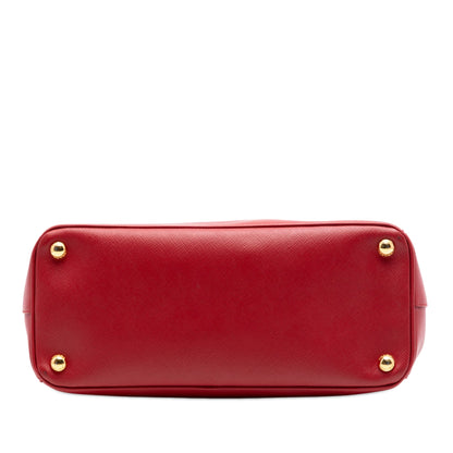 Prada Small Saffiano Lux Galleria Double Zip Satchel