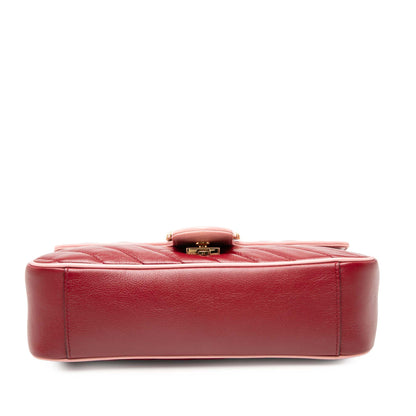 Gucci Medium GG Marmont Matelasse Diagonal Leather Torchon Shoulder Bag