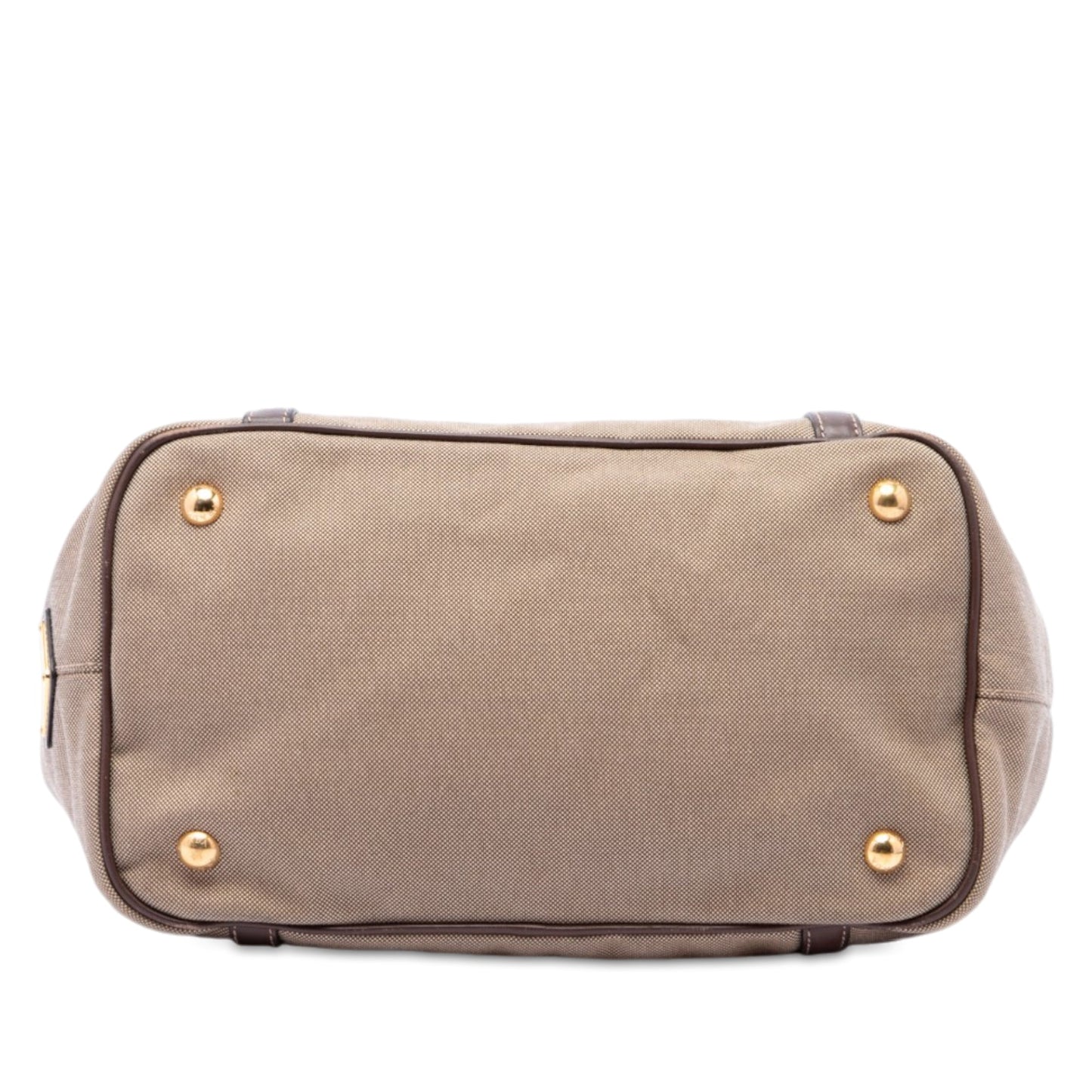 Prada Canvas Canapa Logo Bow Satchel