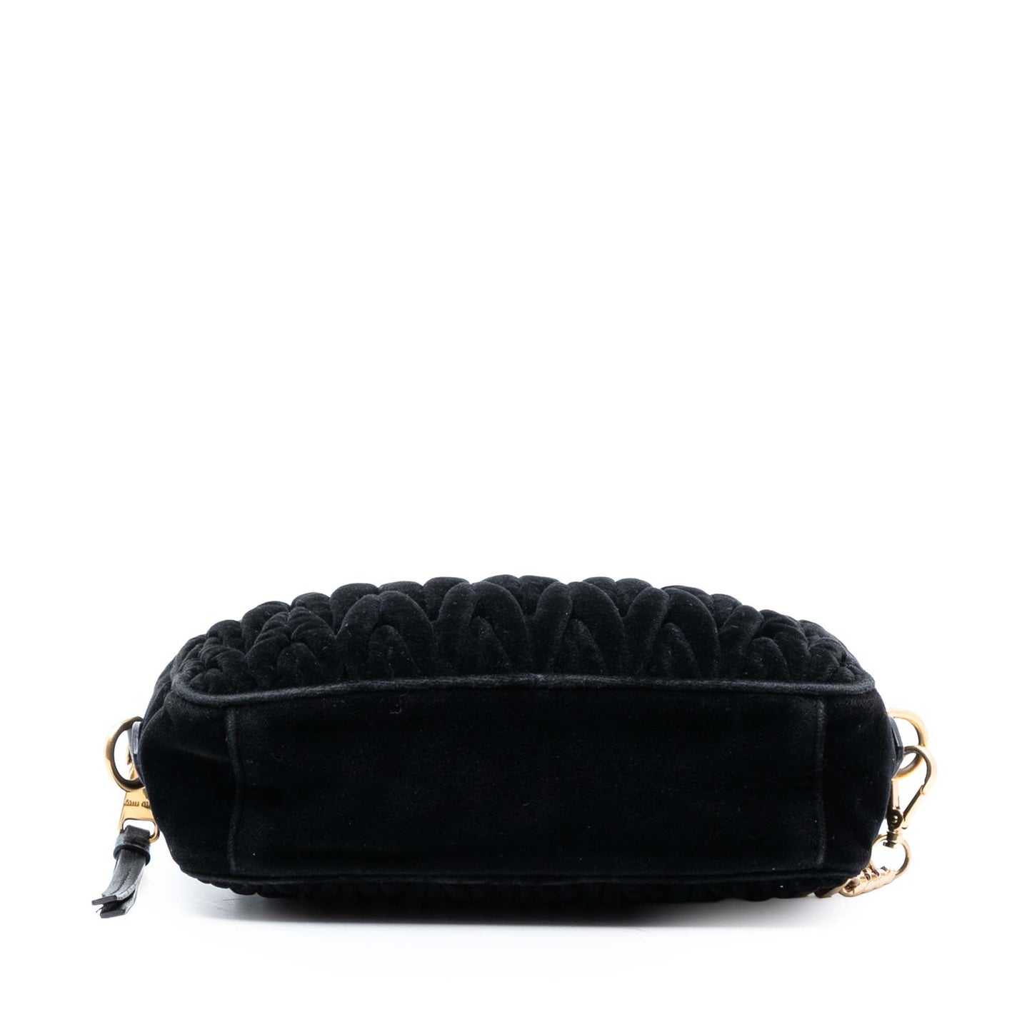 Miu Miu Matelasse Velvet Camera Crossbody