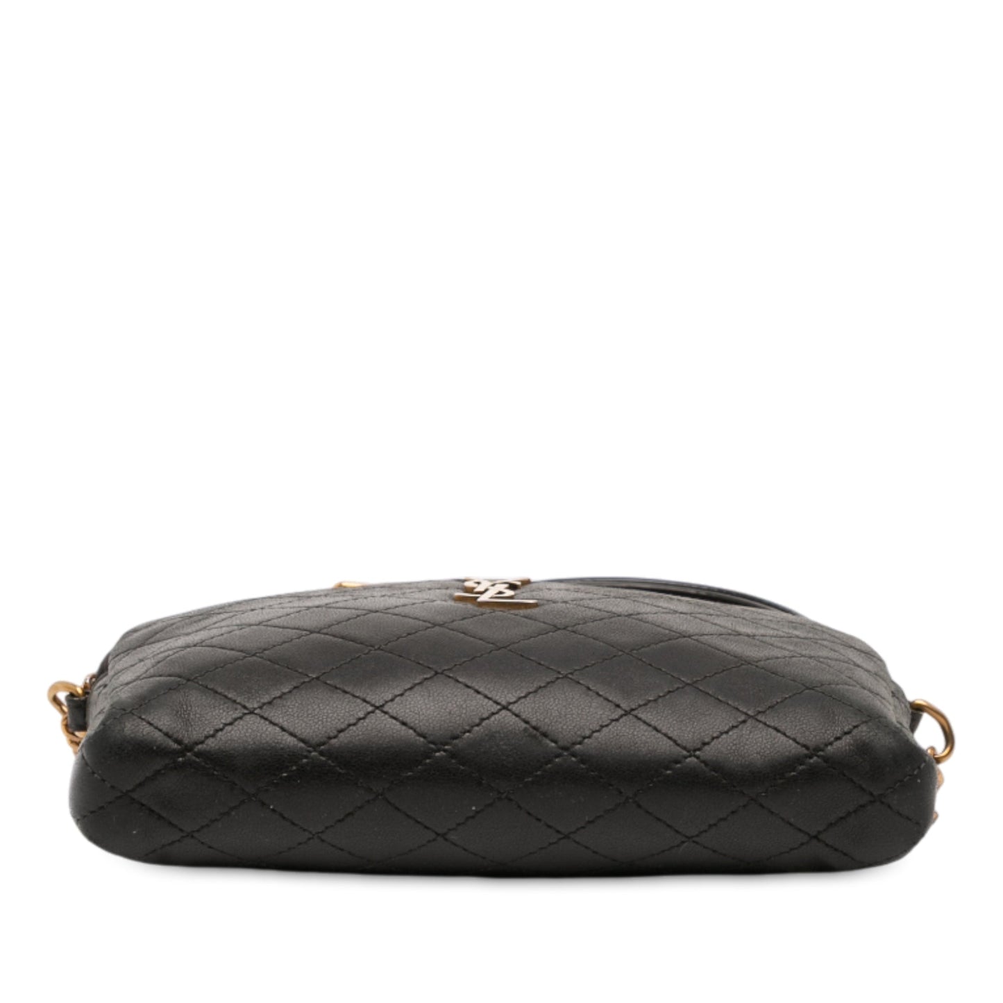 Saint Laurent Mini Quilted Lambskin Gaby Zippered Pouch