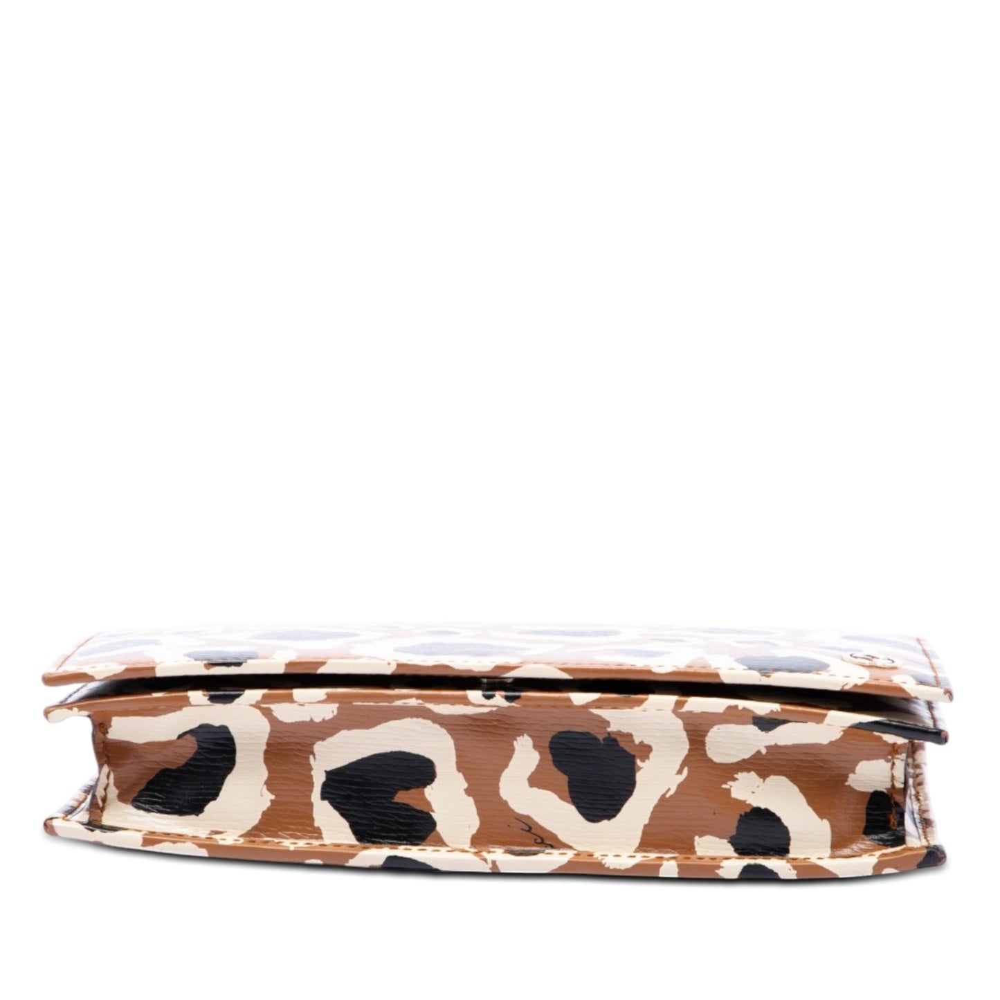 Gucci Cartera Betty con cadena de piel de becerro y estampado de leopardo