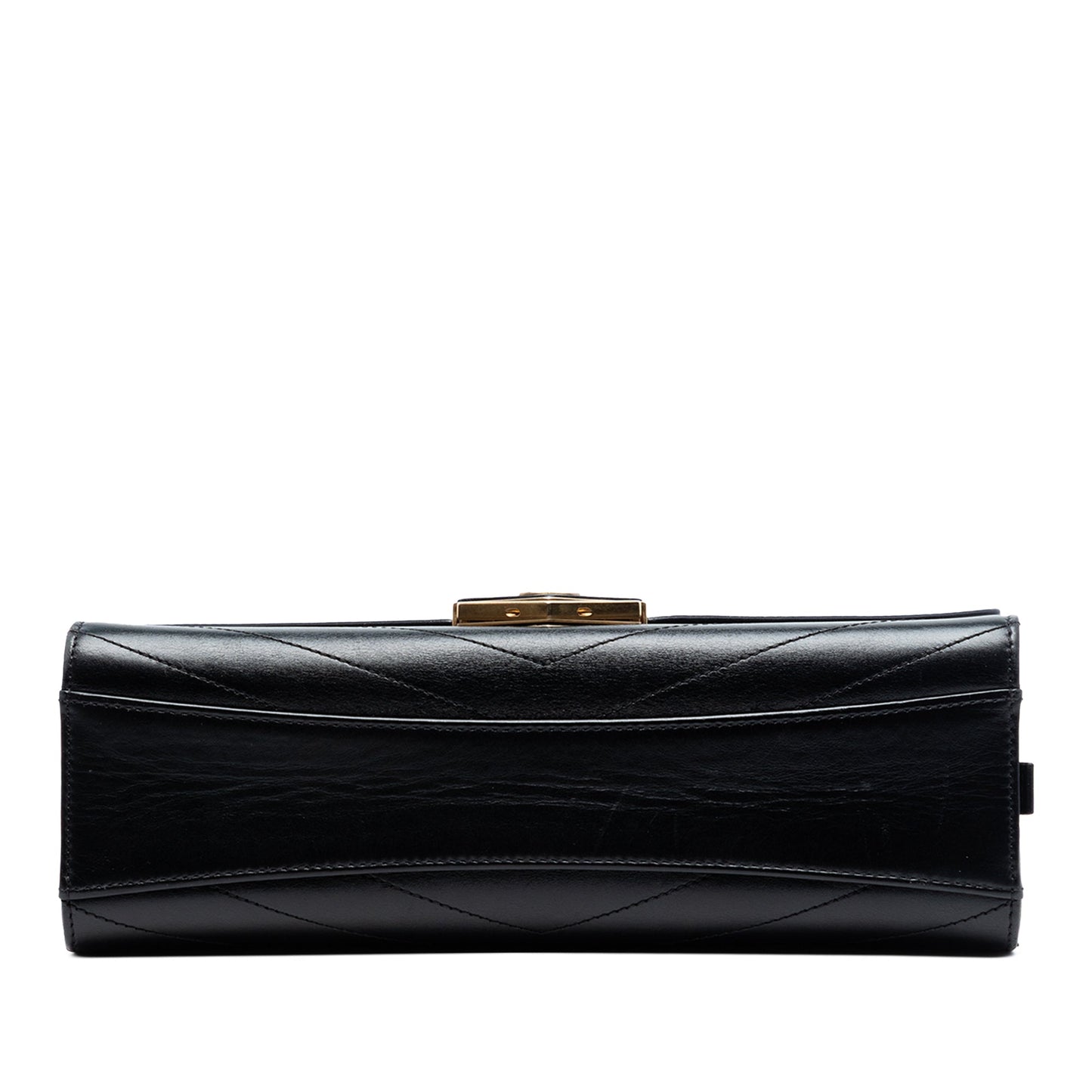 Chanel CC Chevron Calfskin Medal Flap