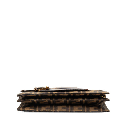 Fendi Zucca Canvas Shoulder Bag