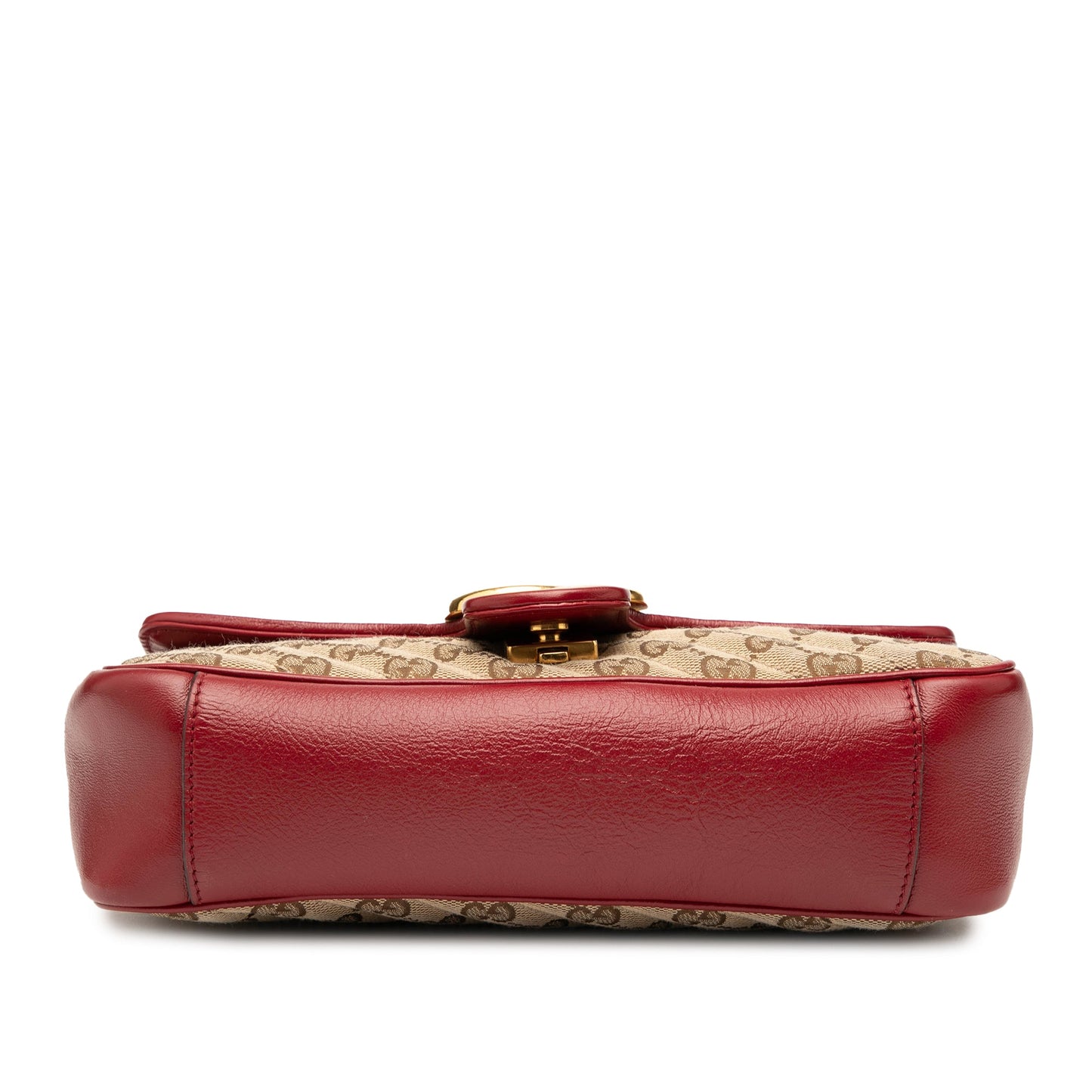 Gucci Medium GG Marmont Matelasse Diagonal GG Canvas and Leather Shoulder Bag