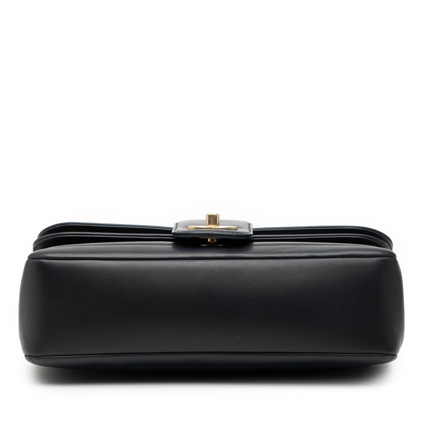 Chanel CC Horizontal Quilted Lambskin Double Flap