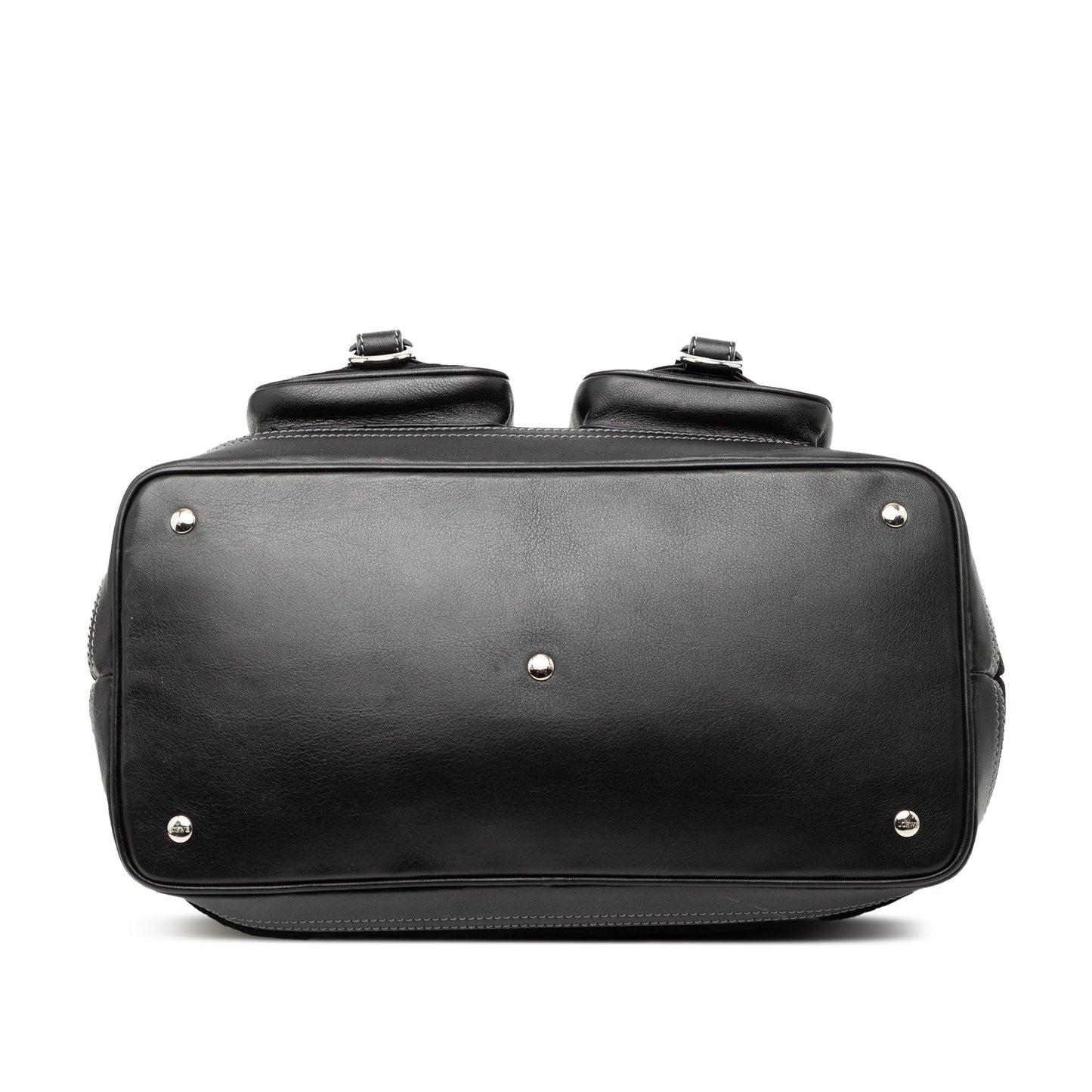 Loewe Calfskin and Suede Anagram Pocket Tote