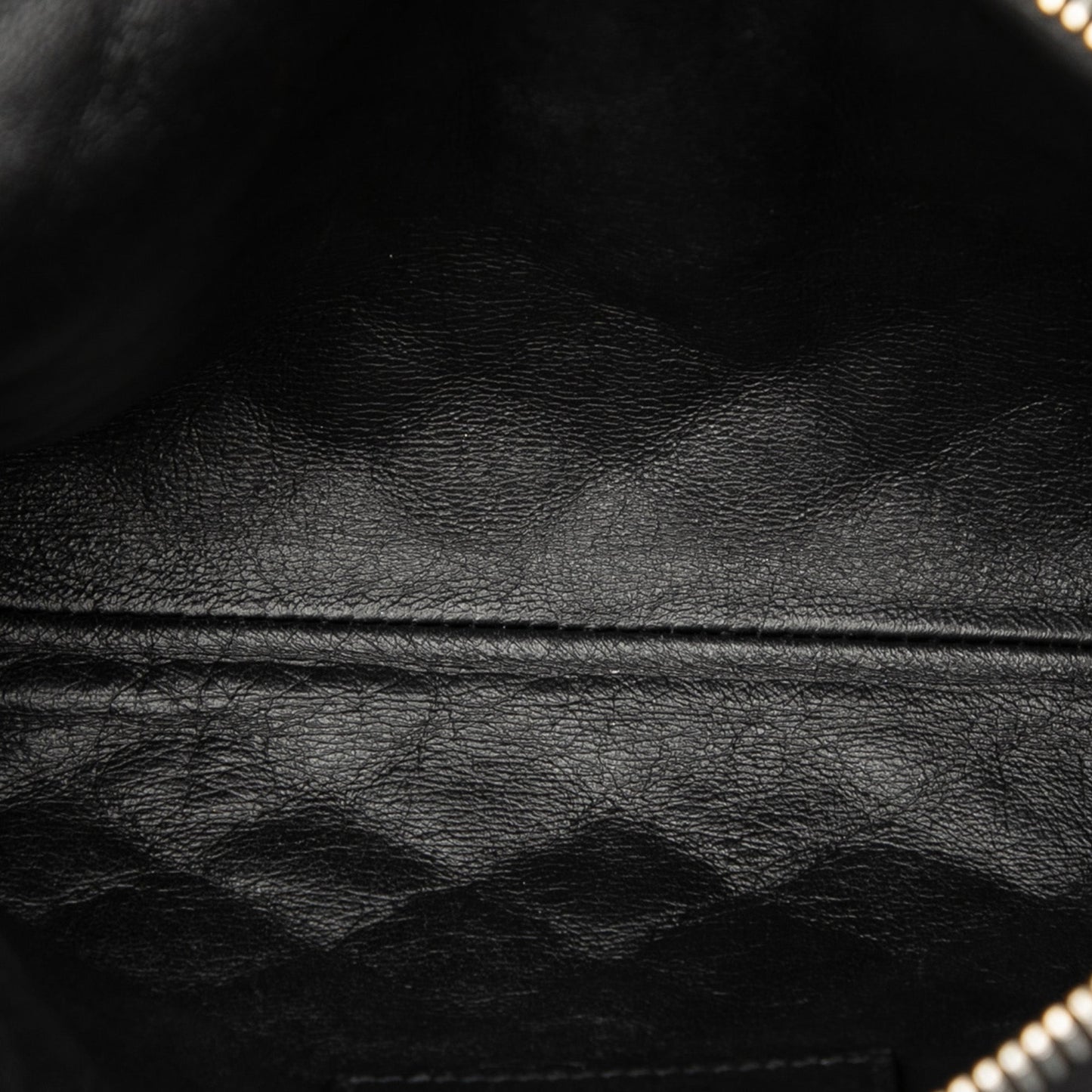 Saint Laurent Mini Quilted Lambskin Gaby Zippered Pouch