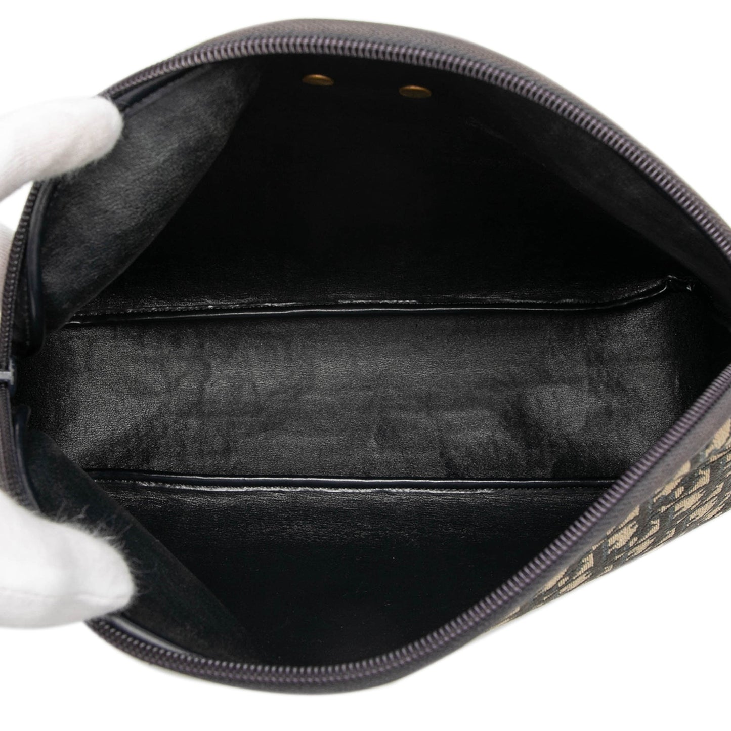 Dior Oblique Trotter Canvas Shoulder Bag