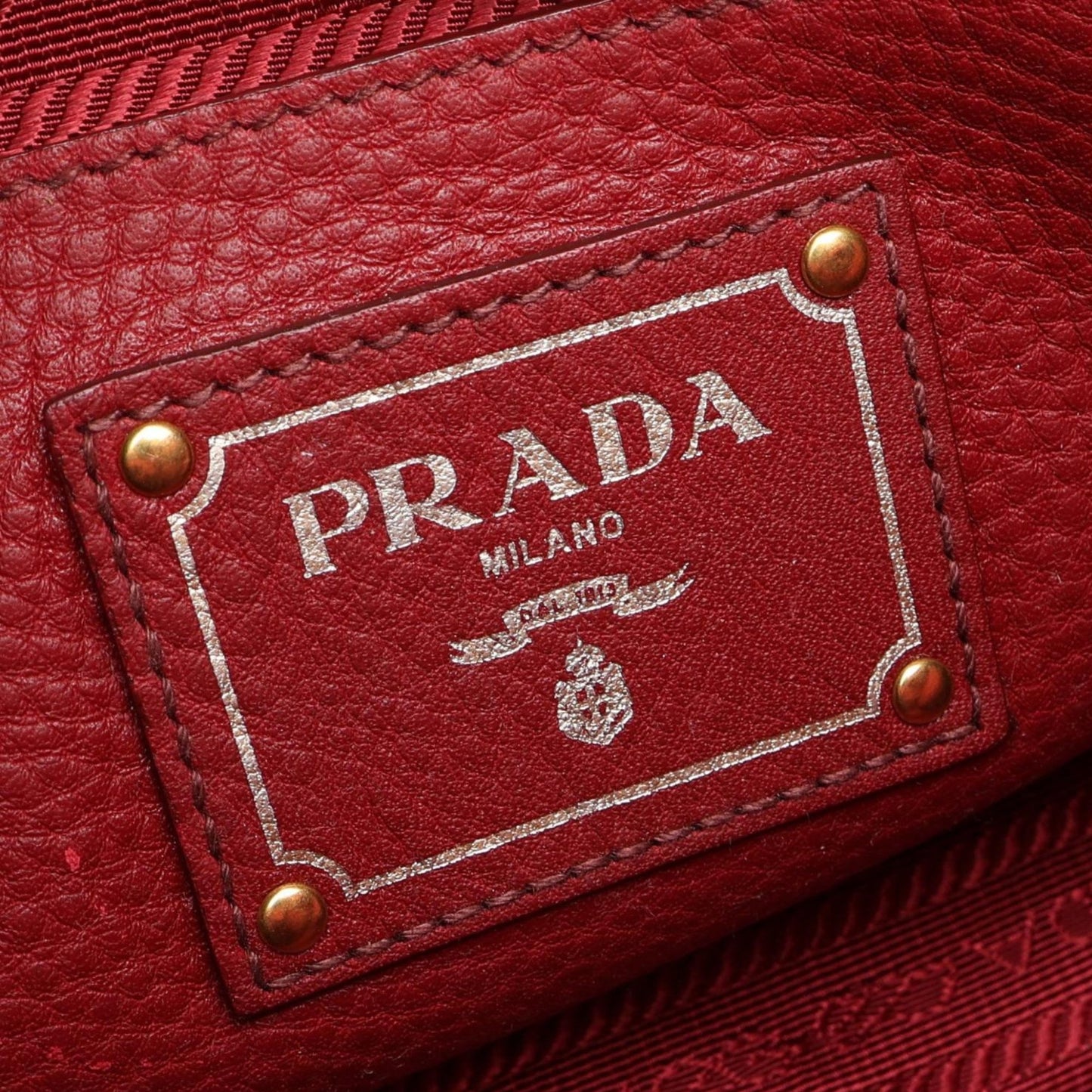 Prada Vitello Daino Zip Top Satchel
