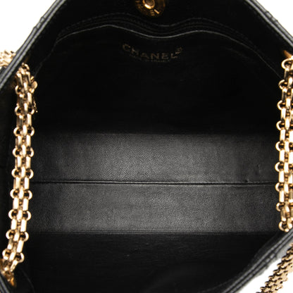 Chanel CC Caviar Chain Shopping Tote