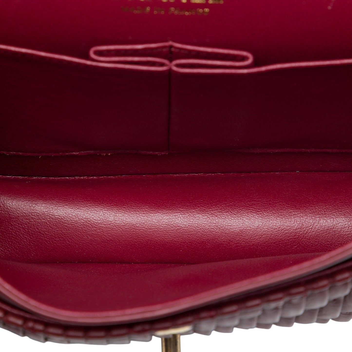 Chanel Medium Classic Chevron Calfskin Pleated Double Flap
