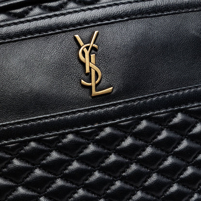 Saint Laurent Quilted Lambskin Victoire Camera Bag