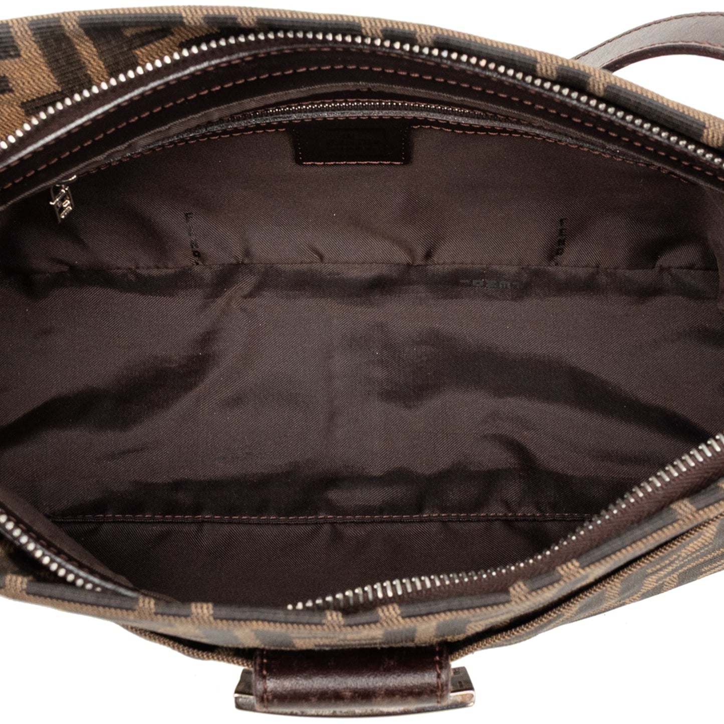 Fendi Zucca Canvas Shoulder Bag