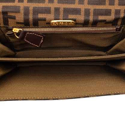 Fendi Zucca Canvas Shoulder Bag