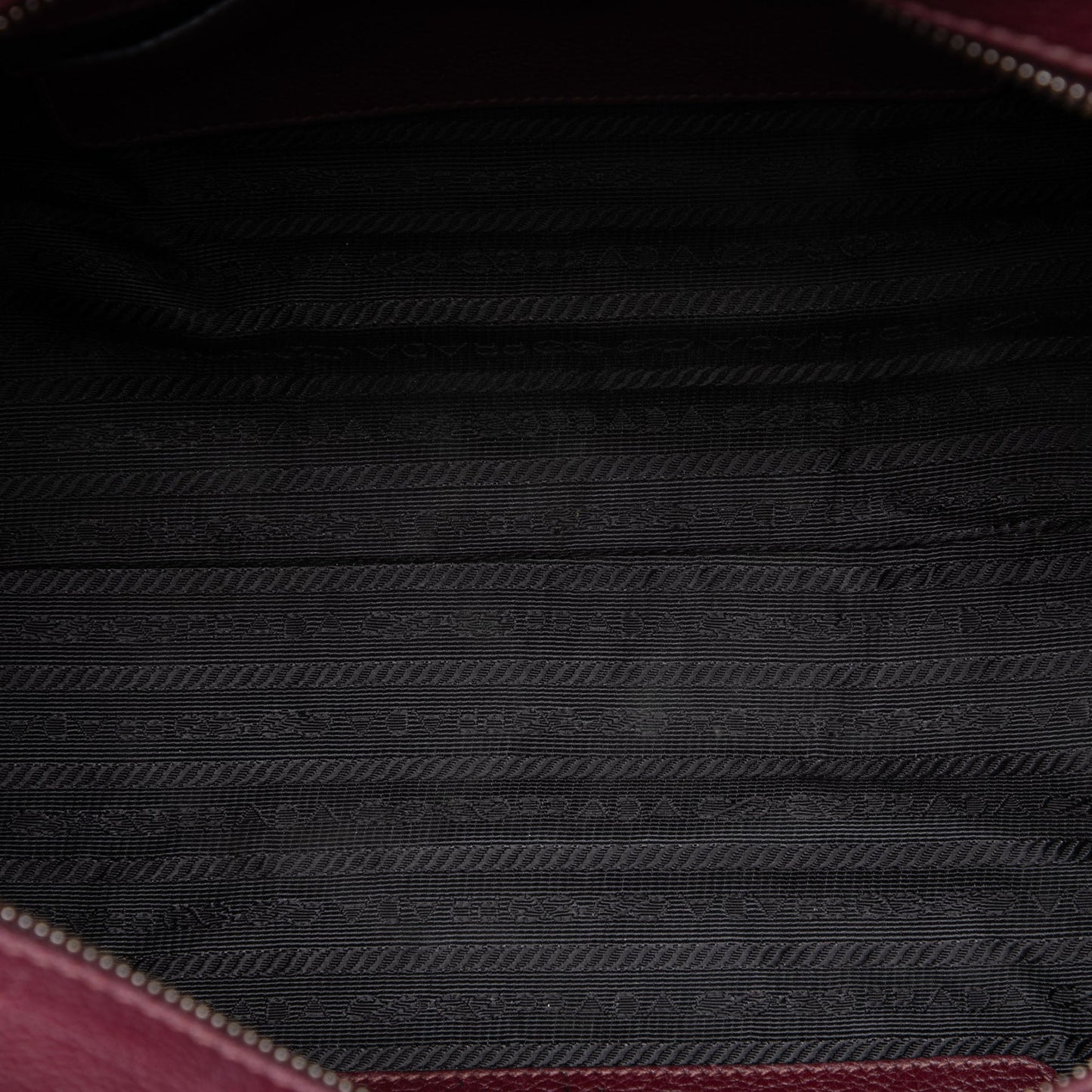 Prada Vitello Daino Zip Top Convertible Tote