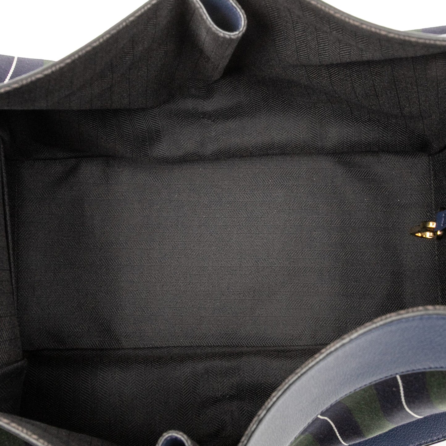 Loewe Medium Stripes Canvas and Leather Hammock Satchel