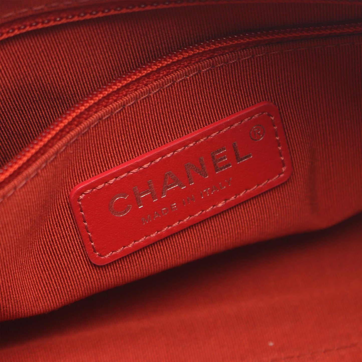 Chanel Calfskin Signature Chain Signe Bowling Bag