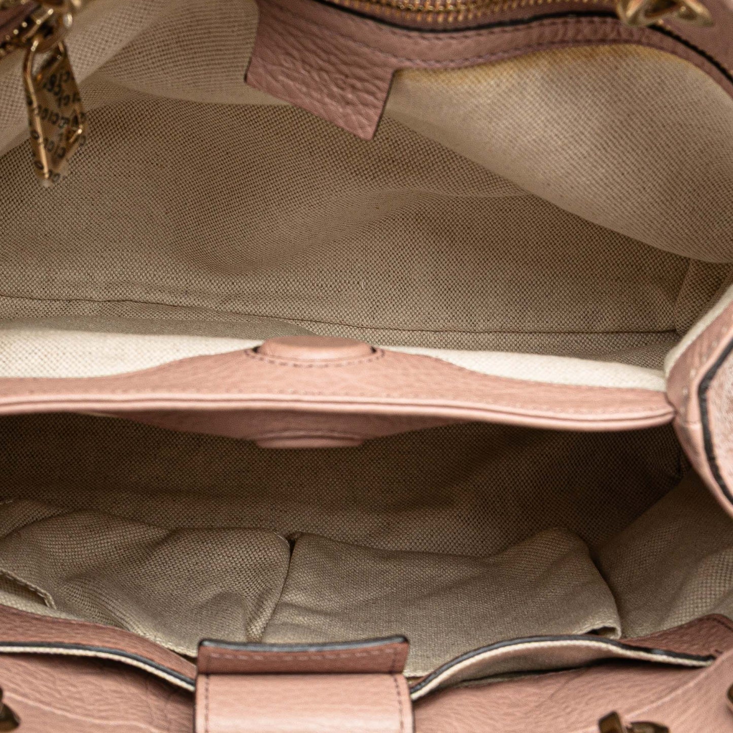 Gucci Small Calfskin Bamboo Shopper Satchel