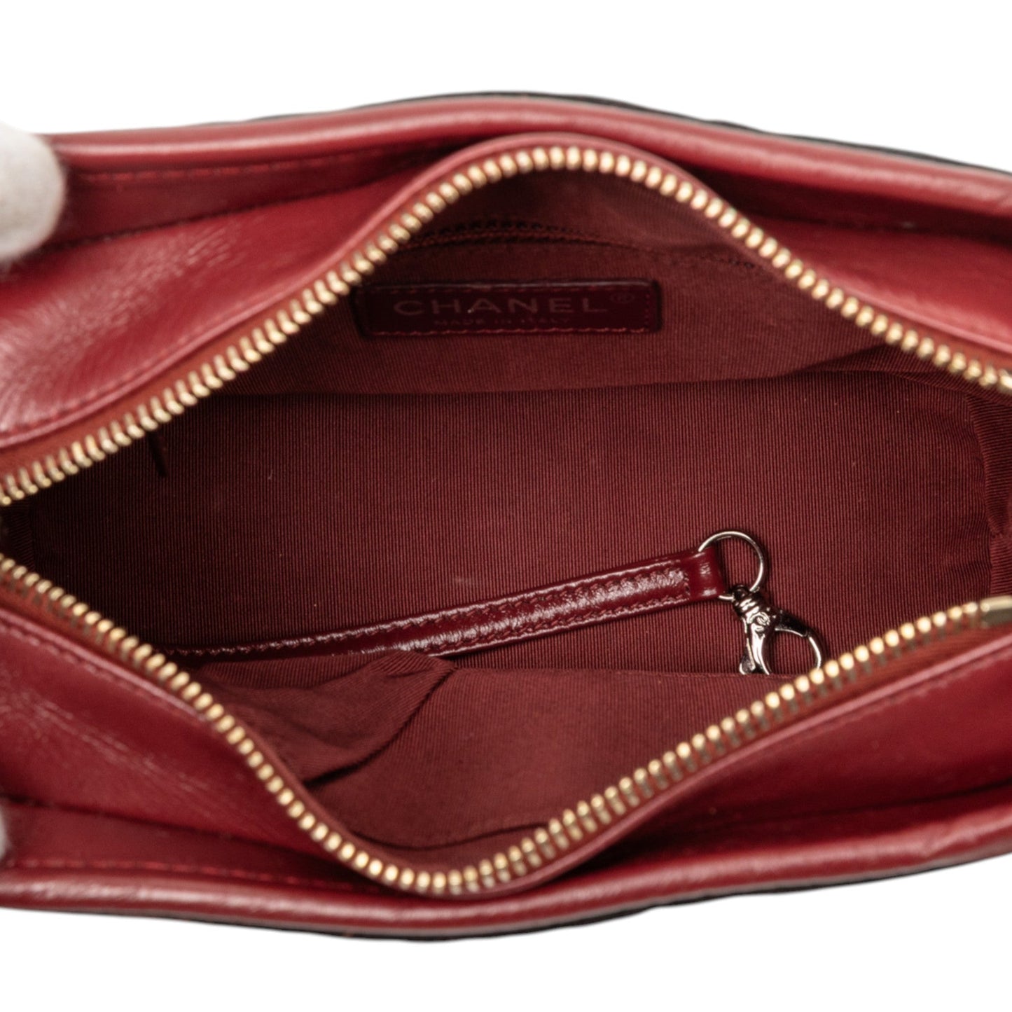 Chanel Small Knit and Calfskin Owl Print Gabrielle Hobo