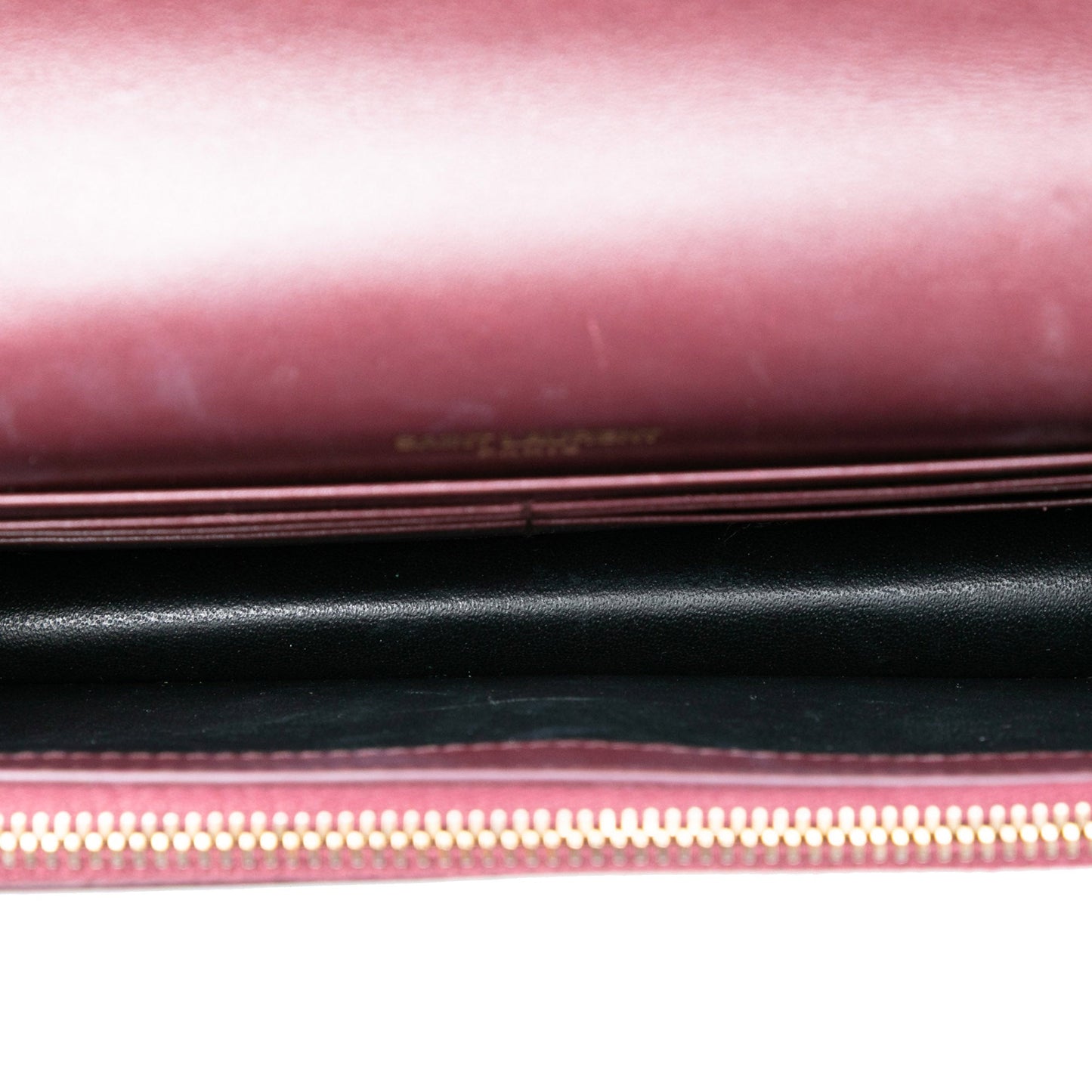 Saint Laurent Smooth Calfskin Monogram Kate Tassel Wallet on Chain