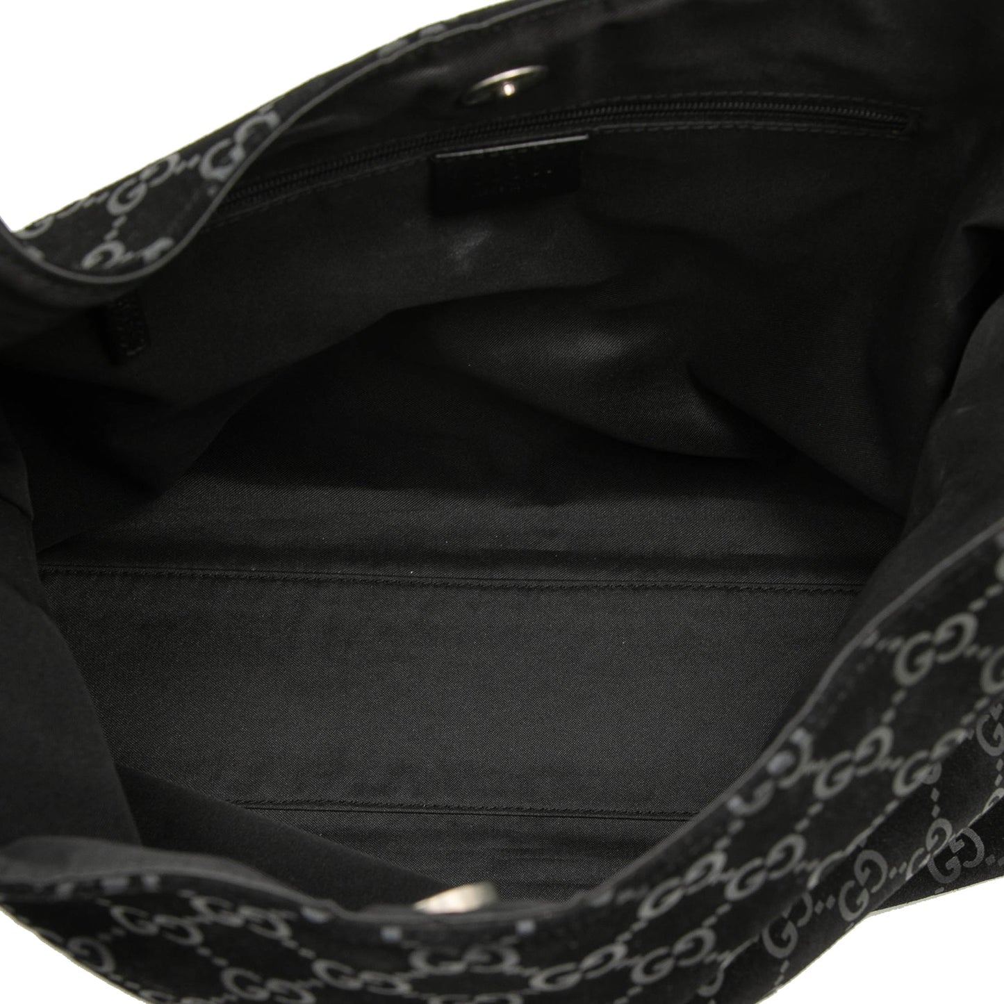 Gucci GG Suede Metal Handle Shoulder Bag