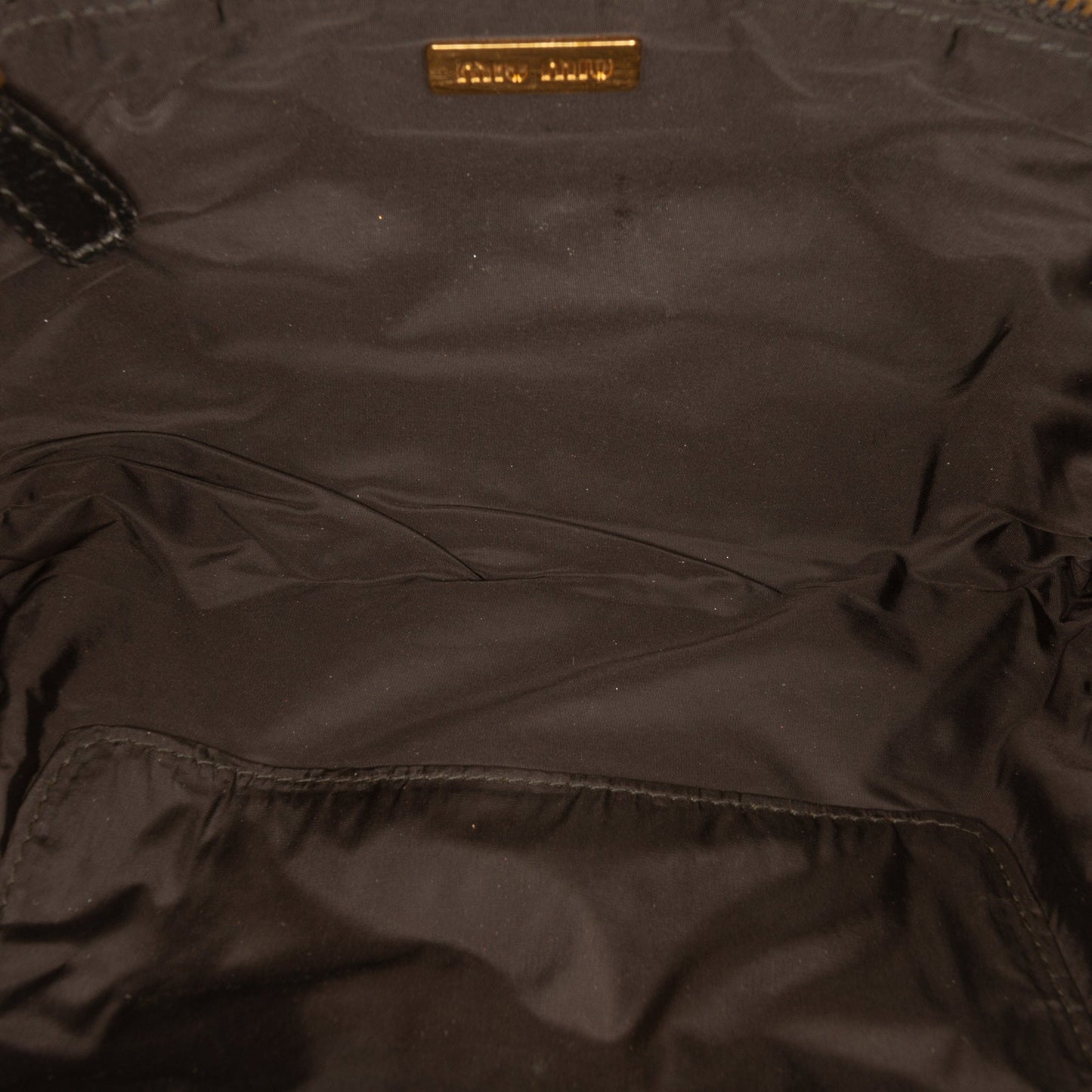 Miu Miu Patent Zip Handbag