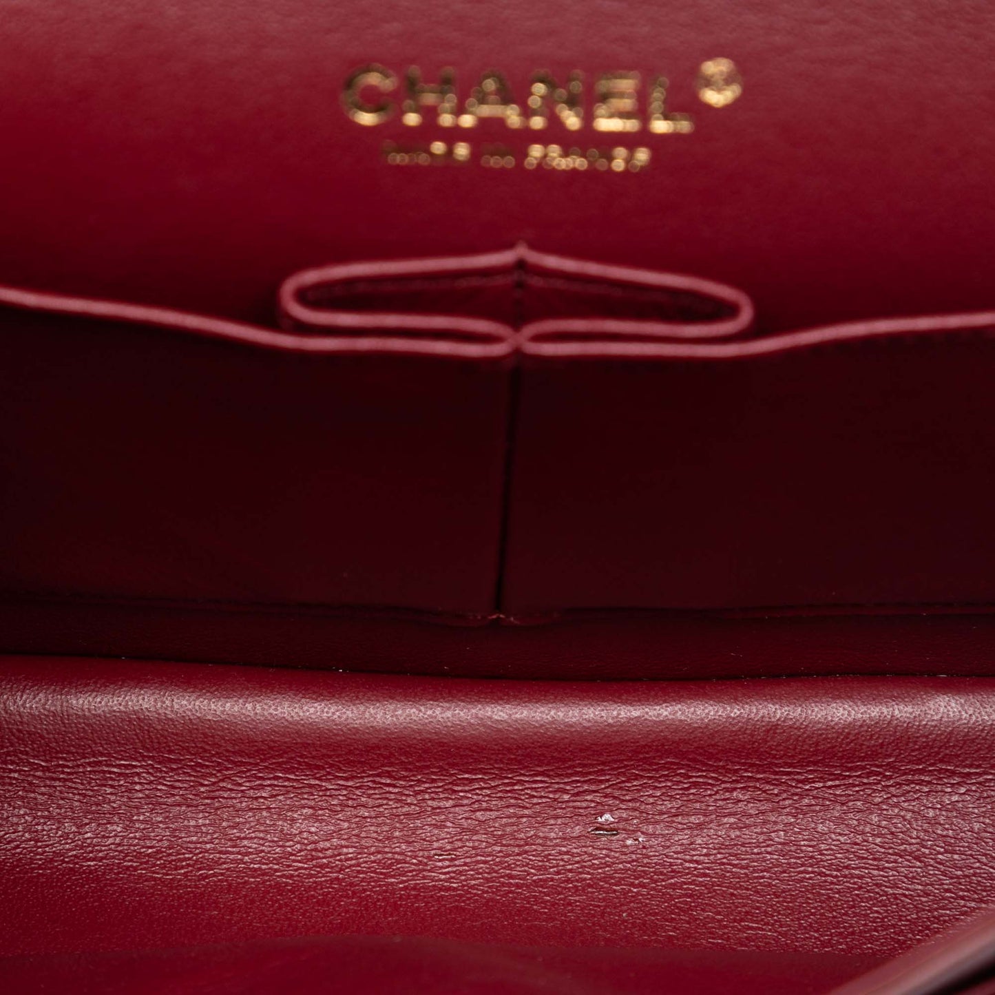 Chanel Medium Classic Chevron Calfskin Pleated Double Flap