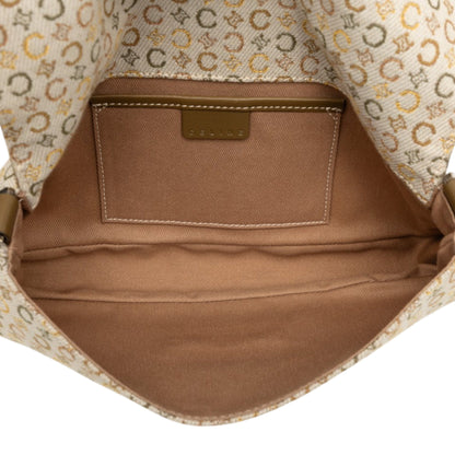 Celine C Macadam Canvas Flap Shoulder Bag